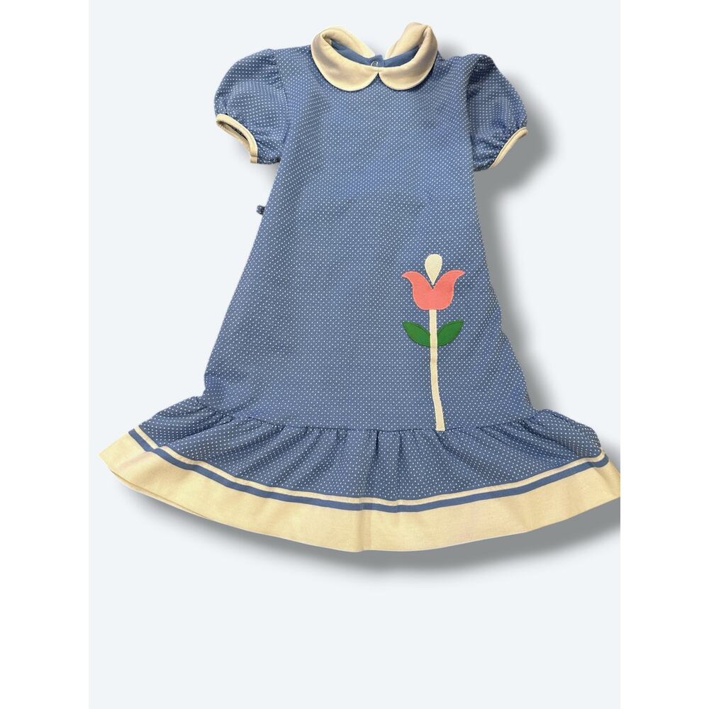 Florence Eisman Neiman Marcus Tulip Dress Peter Pan Collar 6x
